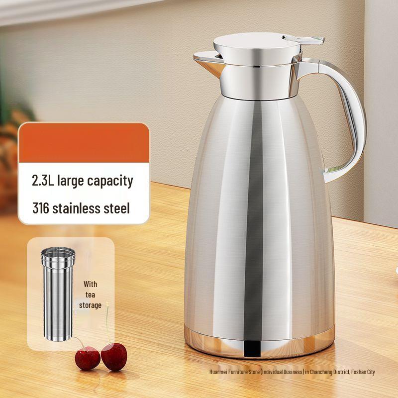 Large Capacity Stainless Steel Teapot for Home, Restaurant, or Hotel - Free Shipping