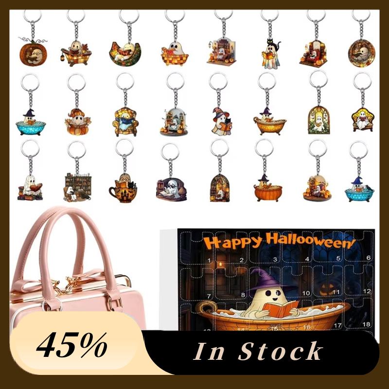 

A60zkeepsake 2D Acrylic Halloween Ornament 24-Pendant Count Down To Halloween Countdown Calendar Cmay