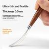 Natural Wood Handle Nail Art Spatula With High Elasticity Stainless Steel Tips Perfect For Home Manicure Salon Use