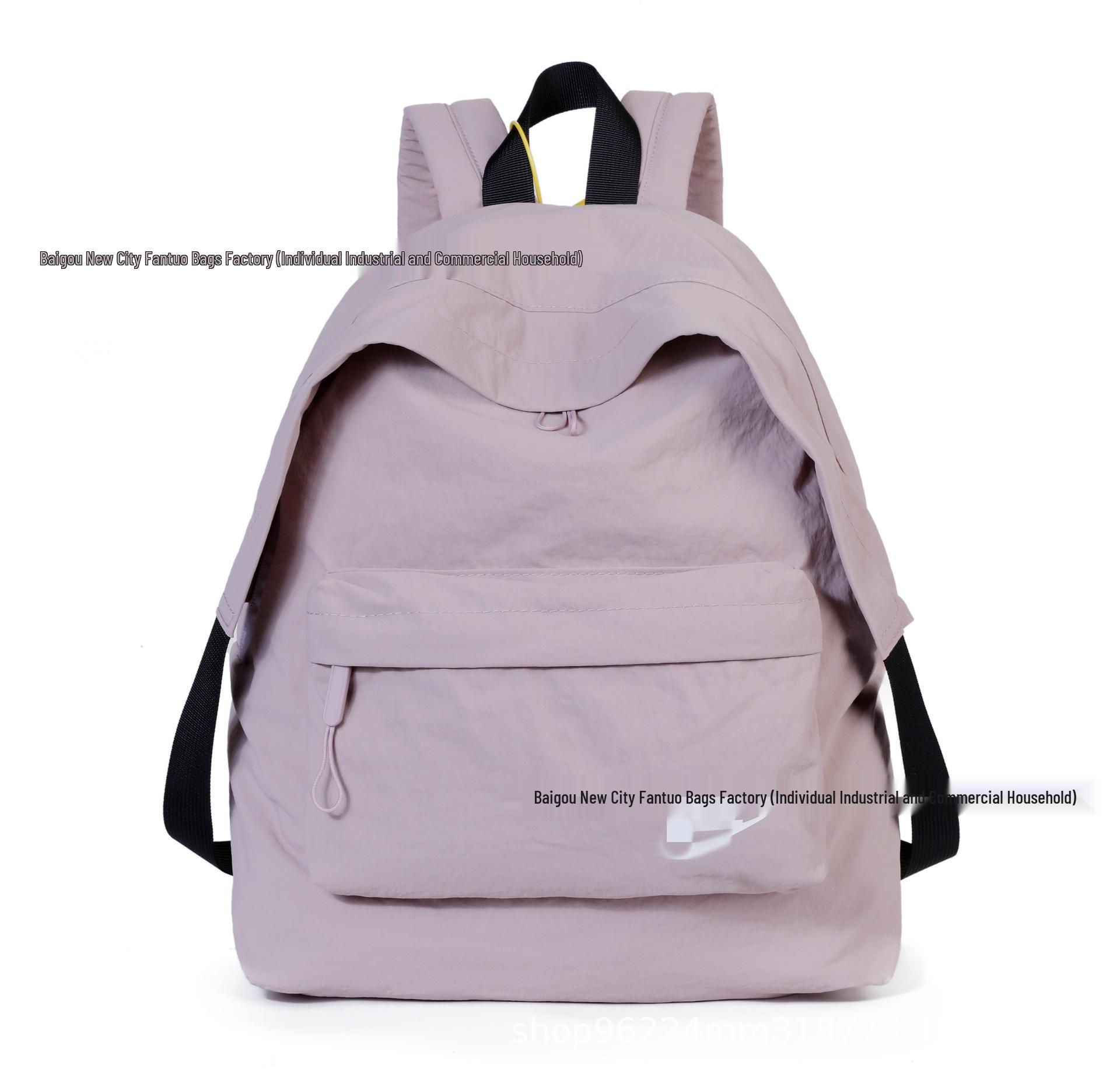 Ретро Минималистичный Универсальный Рюкзак - Американский Повседневный Студенческий Школьный Рюкзак Однотонный