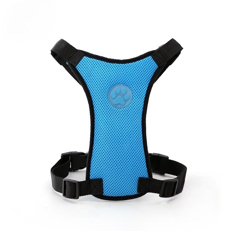 Breathable Mesh Dog Harness Car Automotive Seat Safety Dog Chest Straps Outdoor Training Adjustable Straps Pet Leash With