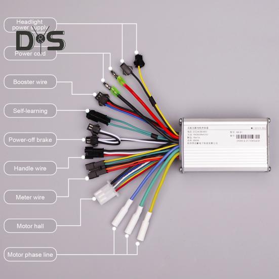 24/36/48V 350W Kontroler roweru elektrycznego z wyświetlaczem LED Regulowany wodoodporny elektryczny skuter rowerowy bezszczotkowy silnik prędkości Kontroler prędkości Akcesoria do rowerów elektrycznych