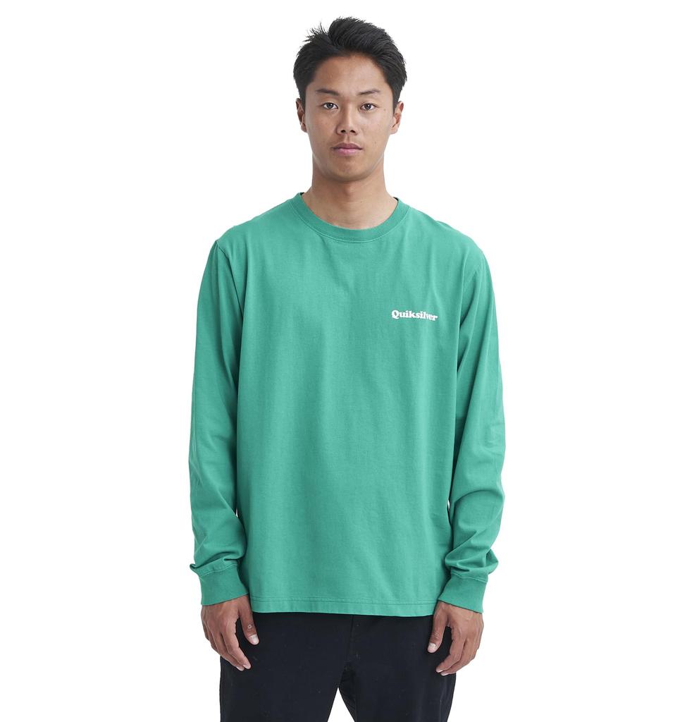 Quiksilver QLT234039 Langarm-T-Shirt mit Grafik-Rückendruck