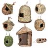 Handwoven Natural Straw Bird Nest Shelter Outdoor Garden Decor Eco-Friendly House In Multiple Sizes