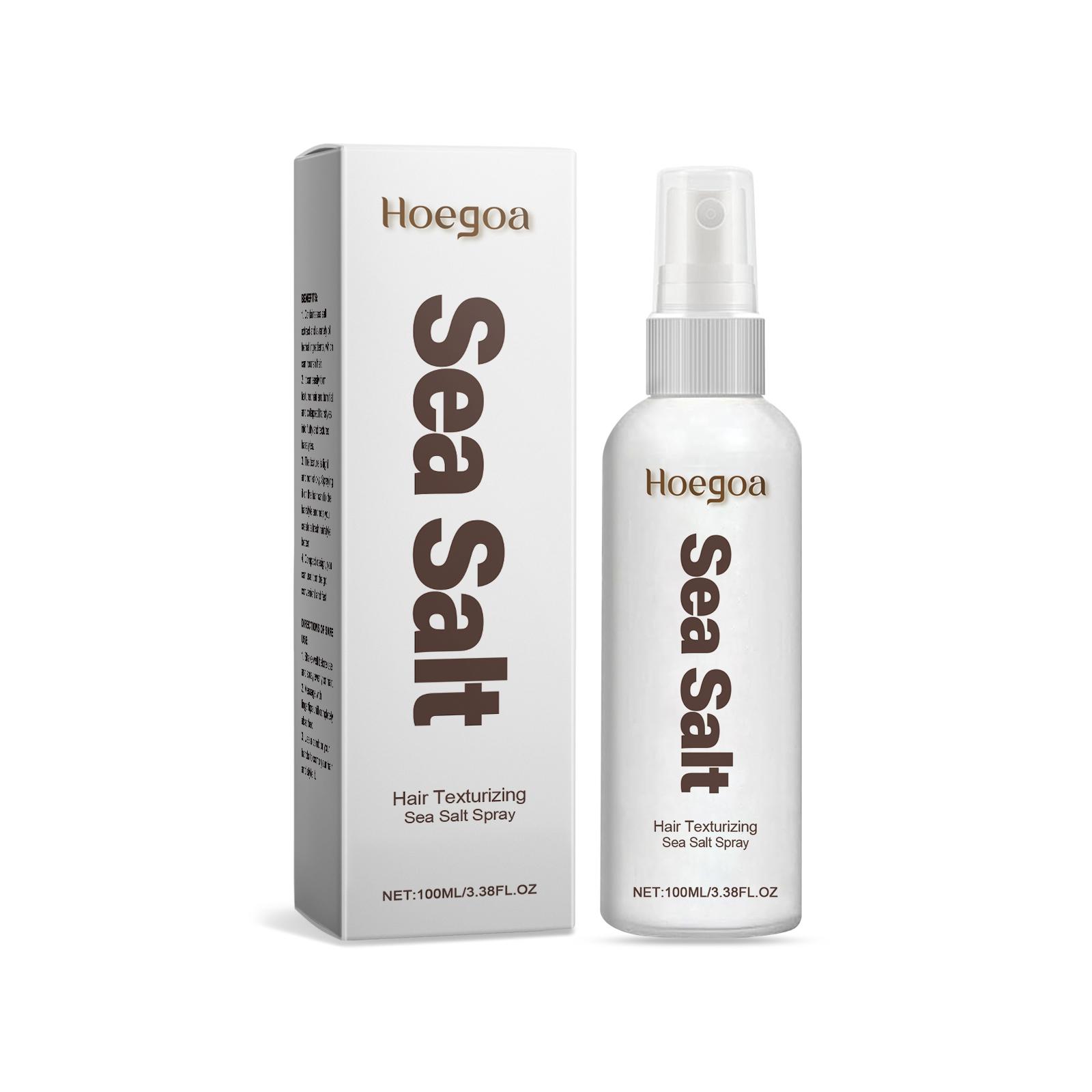 

Hoegoa Sea Salt Dry Hair Spray Несмываемый стайлинг для волос Сухой спрей для волос Освежающий обезжиривающий контроль за жирностью Ленивый пушистый разглаживающий спрей