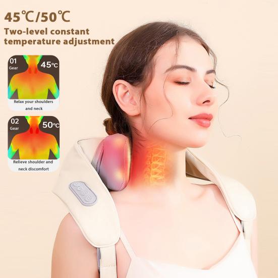 Shoulder And Neck Massager Deep Tissue Massage Device for Muscle Relief Portable Electric Relaxer for Home Office Car