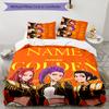 3pcs KPop Demon Hunters7 Cover Set - Personalized Name, HD Printed Bedding with 1 Cover and 2 Pillowcases - Perfect for Home Decor, Easy Care