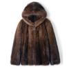 Men's Fur Coat Imitation Mink Coat Men's Short Hooded Casual Fashion Trend Winter Mink Fur Jacket