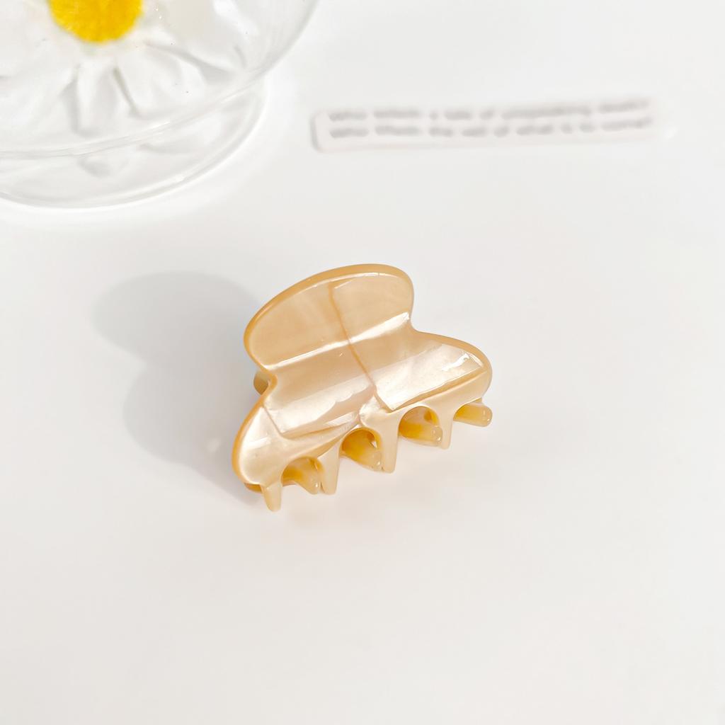Sweet And Delicate 3CM Mini Arc Small Hair Clip Simple Colorful Acetic Acid Shark Clip Hair Accessories For Woman Girls