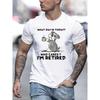 European sizes Summer New Men's T-Shirt Short Sleeve Trendy Printed Fashion Top