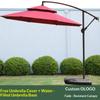 Sunshade Parasol Outdoor Banana-Shaped Patio Large Promotional Market Stall Beach Umbrella Base Satin Vinyl Alloy Sun Protection