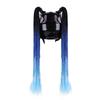 Motorcycle Helmet Dreadlock Braid Decor, 60cm Suction Cup for Delivery Riders