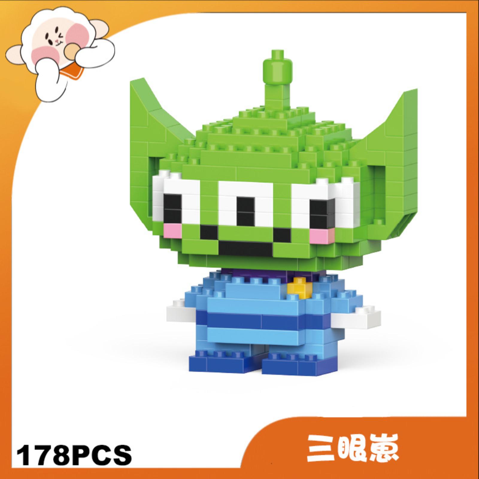 

Building Block Toy Compatible Cartoon Character Educational Construction Model Kit for Creative Assembly Display and Learning Activities for Kids One Size белый