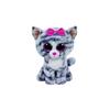 TY TY37075 Beanie Boo's Medium Kiki the Cat Plush Toy - Grey and Pink - 23 Cm - Indoor - Unisex