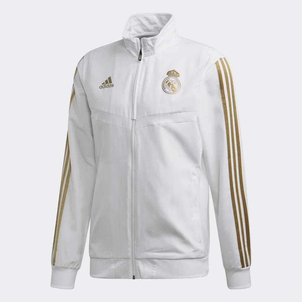 Adidas Real Pre Jkt Men's Jacket, White (blanco Orfúos), S Adidas Real Pre Jkt Men's Jacket, White (blanco Orfúos