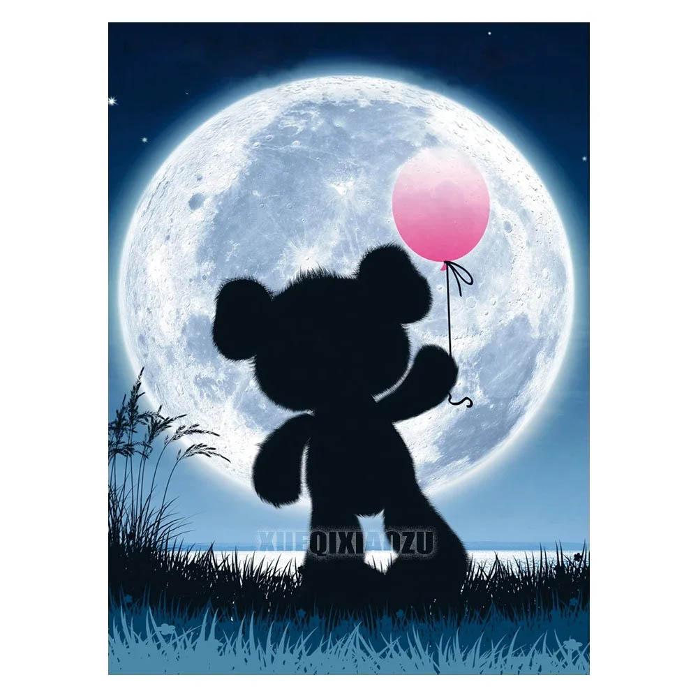 Diamond Painting Disney Moon Princess Mosaic Embroidery Diamond Puzzle DIY Rhinestone Children's Room Decoration Gift