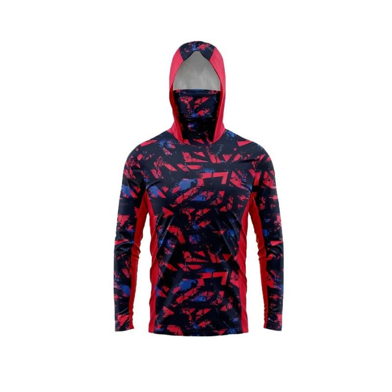 2026 Summer New Style Men's Long-Sleeved Shirt with 3D Pattern Print Sporty Breathable Soft Comfortable and Lightweight