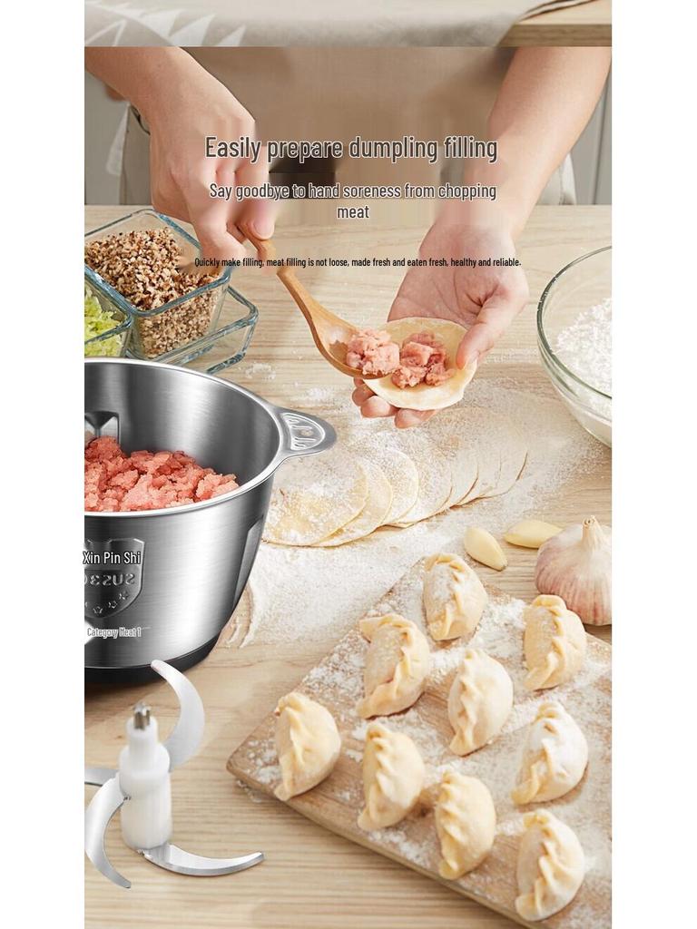 Supor JR18GS-300 Stainless Steel 2L Meat Grinder & Automatic Food Processor