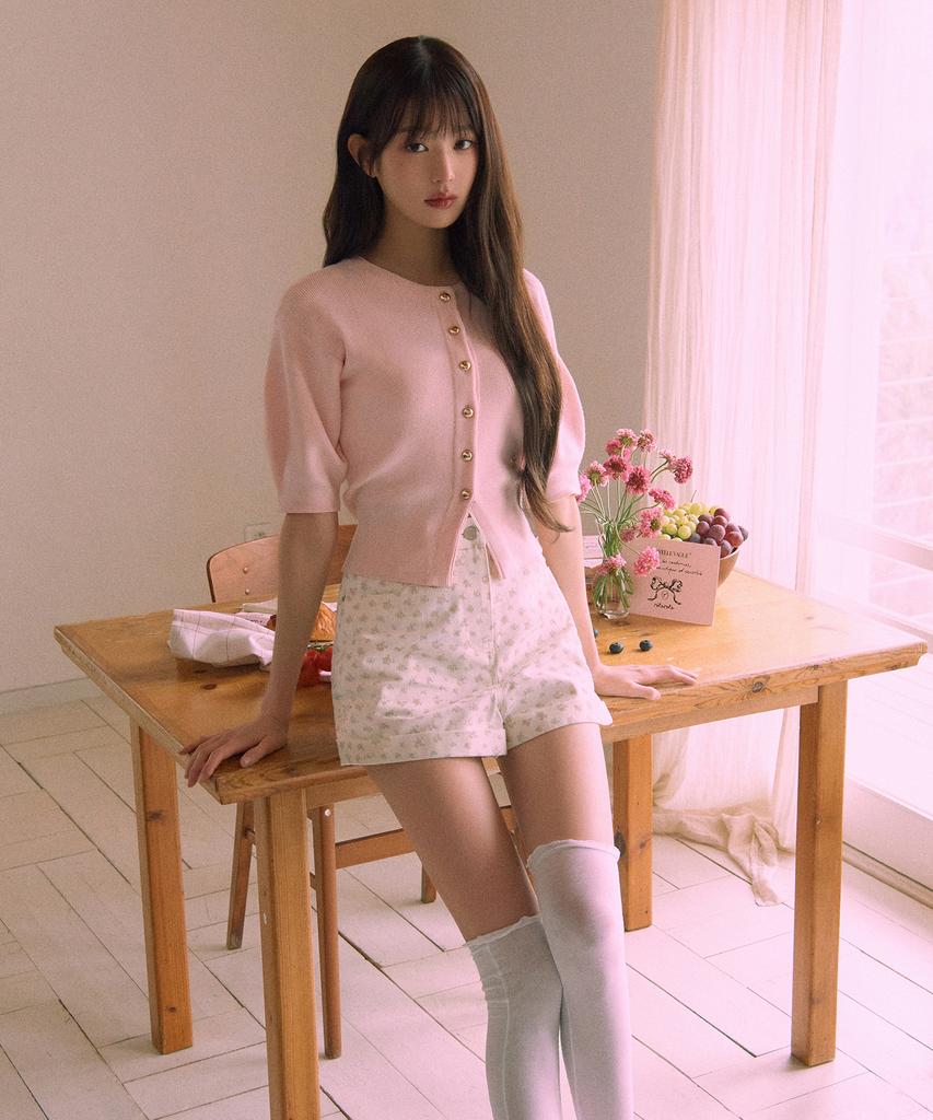 ROLAROLA Flower Half Pants Ivory