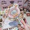 Miroir de poche Fleur Sait Fraise Cupidon Fleur Sait Miroirs de Maquillage Miroir Vintage