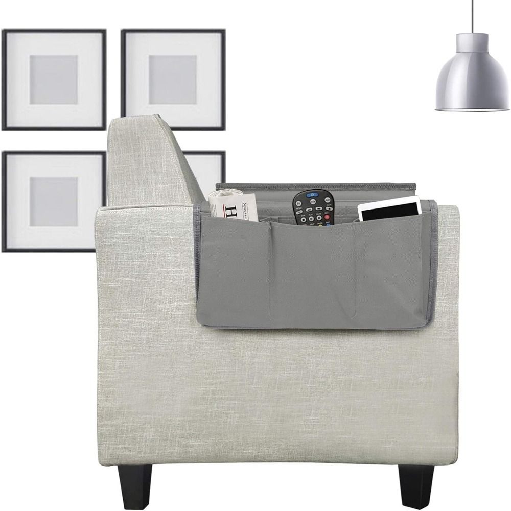 Non-Slip Sofa Handrail Tray Foldable Couch Arm Rest Organizer Couch Table Top Holder  Snack