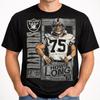 Vintage 90s Football Player Graphic T-shirt Retro Sports Stats Unisex S-3XL