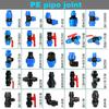 PE Pipes Reducer Connector 20/25/32/40/50/63mm Plastic PVC Fittings Reducing Water Pipe Joint for Irrigation