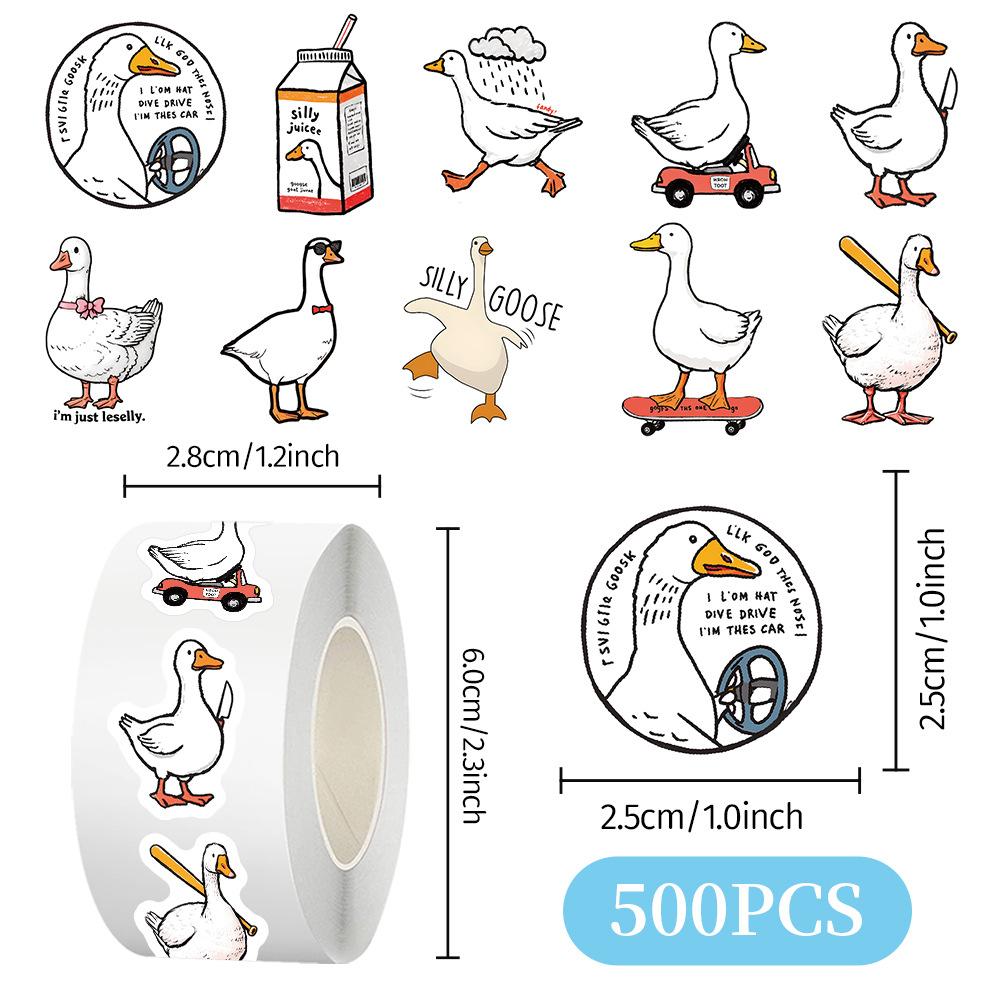 111Pcs Silly Goose Meme Vinyl Decals Funny Stickers For Teens Adults Laptop Bike Water Bottle Scrapbook