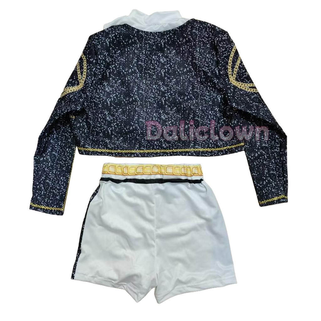 Barn Rumi Mira Zoey Cosplay KPop Demonjegere Jentekostyme K Pop Huntrix Gullkostyme Barn Halloweenfest Klær Antrekk