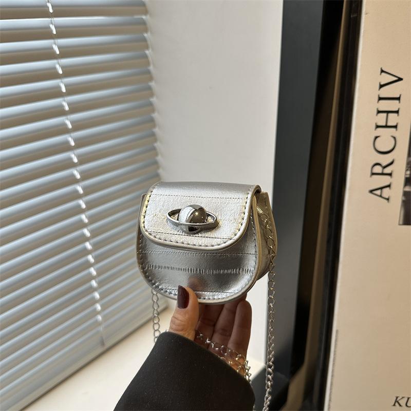 Mini Personalized Summer New Chain Trend Mouth Red Envelope Fashion Simple Casual Shoulder Crossbody Small Square Bag