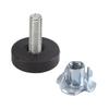 A20F-32 PCS M6 Thread Adjustable Furniture Levelers Screw In Chair Feet Adjustable Furniture Feet Leg Levelers Durable Easy Inst