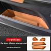 For Land Rover Defender 90 110 2020-2025 Car Door Storage Box Liner Door Channel Pad Storage Box Silicone Protective Pad