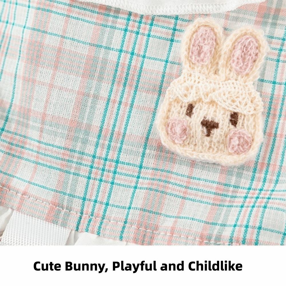 Comfortable Plaid Pet Dress Fashion Dog Vest Dress Adorable Pet Clothes  For Dogs Cats