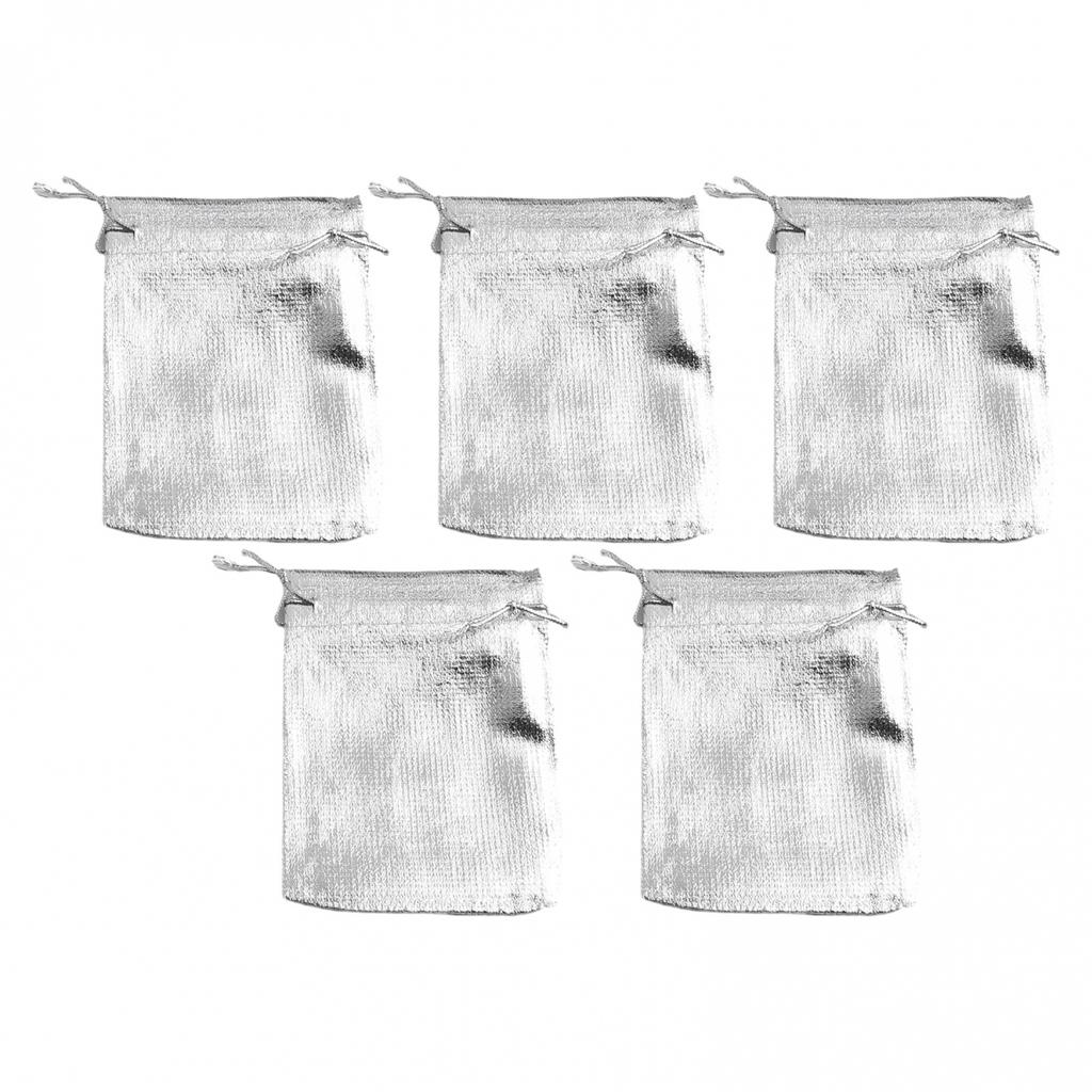 50pcs Gold Silver Organza Bags Star And Moon Drawstring Gifts Halloween Favours