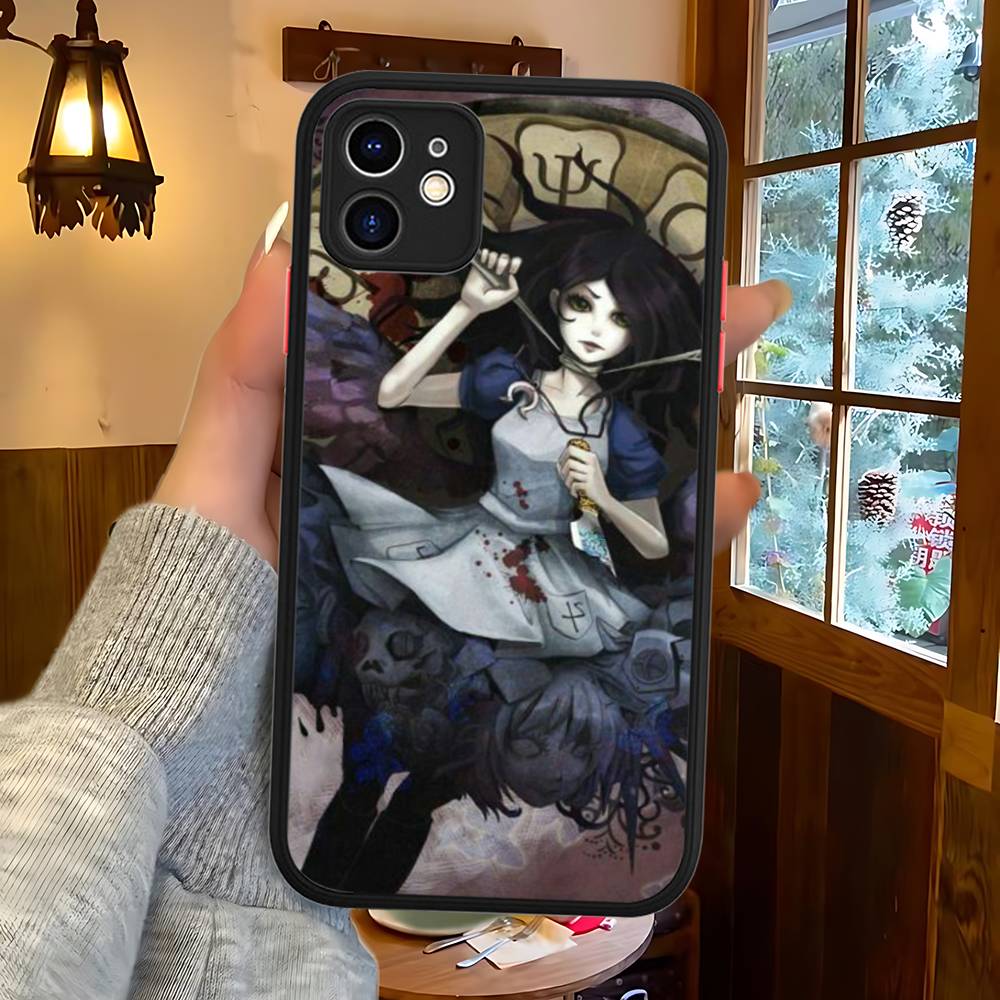 

Popular Game A-Alice M-Madness R-Returns For IPhone 11 12 13 14 15 16 Pro Max Plus X XS MAX Shockproof Matte Back Cover iphone 12