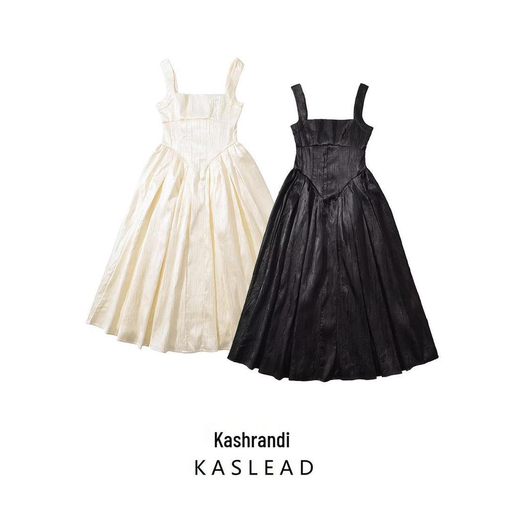 Spring 2025 Women's European & American Style Slim Textured Bodycon Midi Dress