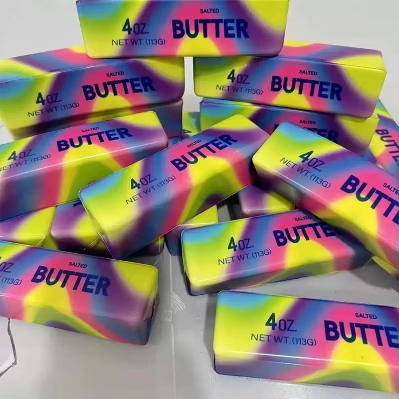 Squishy Butter Stick Fidget Toy Sticky Butter Stick Slow Rebound Stress Ball Squeeze Toy Anti-stress Sensory Toy for Adults