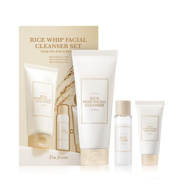 I m from - Rice Whip Facial Cleanser Set 3 pcs