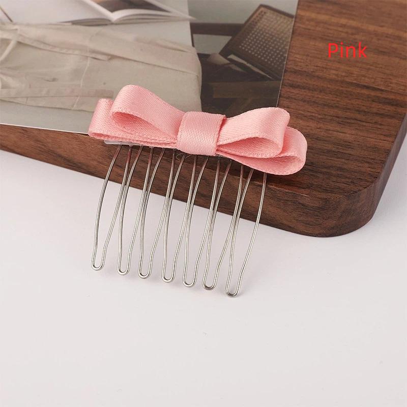1Pcs Korean Fashion Sweet Ballet Bowtie Hair Comb French Hairpin Girl Barrettes Sidebangs Hair Pin Female Hair Styling Decors