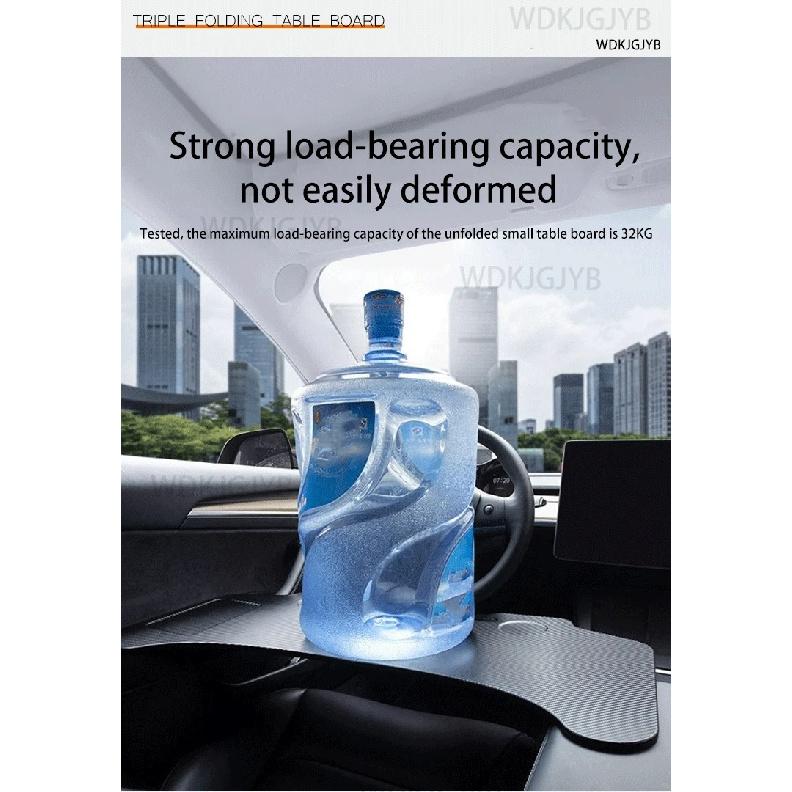 For Tesla Model 3/Y Car Mounted Small Table Board Multifunctional Computer Desk Dining Table Folding Storage Small Table Board