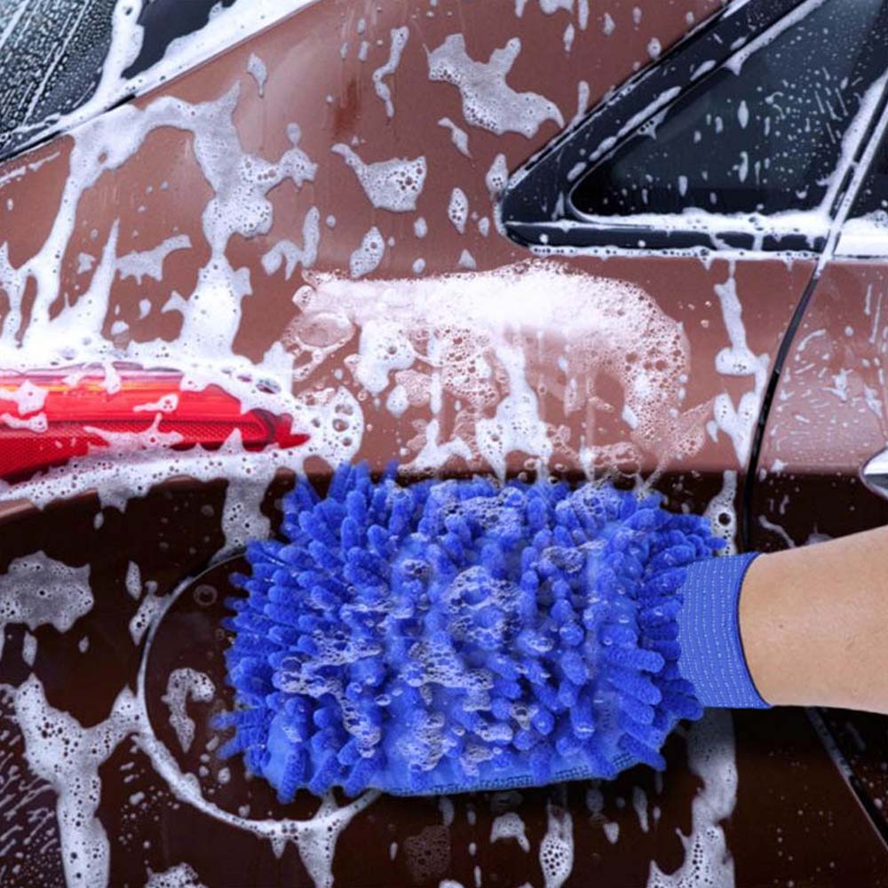 Car Wash Towels Microfiber Chenille Car Cleaning Towel Mitt Glove Soft Drying Cloth Hemming Wash Towel Water Suction Clearner