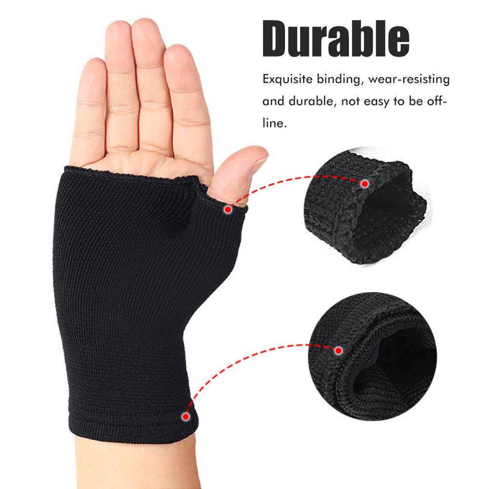 1 Paar Handgelenkstützärmel Rutschfest Atmungsaktiv Gestrickt Handgelenk-Kompressionsärmel für Damen Herren Outdoor-Sportarten Radfahren
