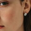 Boucles d'oreilles ovales CUD Duet