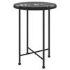 5 Piece Outdoor Dining Set Black Poly Rattan