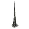 Burj Khalifa Tower Model Gray Alloy Miniature Dubai Tower Ornament Dubai Landmark Building Model