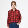 Camisa de Franela a Cuadros Fresca para Mujer 2025 Nuevas Blusas y Tops para Mujer Algodón Holgado Manga Larga Camisas Casuales Ropa Fina para Mujer