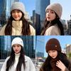 Acryl-Strickmütze Für Männer Frauen Herbst Winter Gemütlich Kaltes Wetter Kopfbedeckung