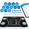 Body Fat Scale Smart Wireless Digital Bathroom Weight Scale Body Composition Analyzer With Smartphone App Bluetooth-Compatible