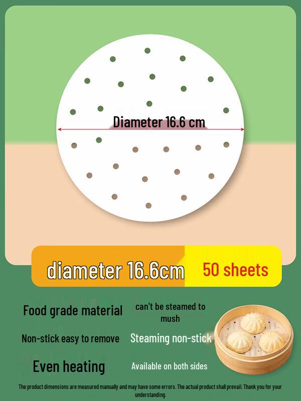 ZISIZ Non-stick Disposable Steamer Liners