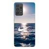Case For Samsung Galaxy A72 White Nike Logo Sea Sun Maniacase